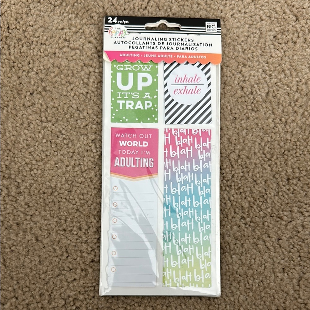 The Happy Planner Adulting Sticker Pack - Multicolor